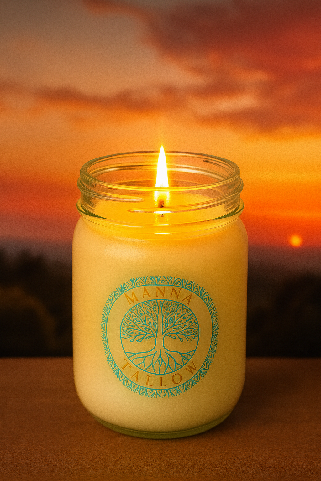 Manna Tallow Candle Hand-Crafted & Poured Artisan Candle – Fruit & Spirit