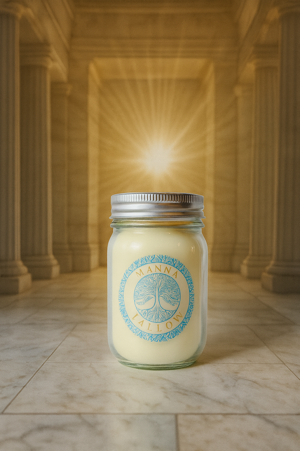 Manna Tallow Candle Hand-Crafted & Poured Artisan Candle – Glory