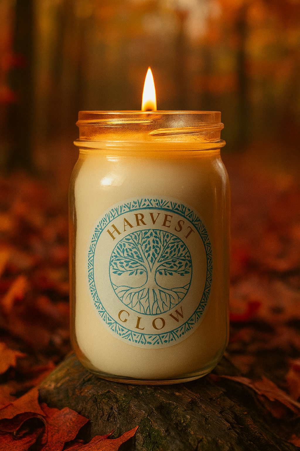 Manna Tallow Candle Hand-Crafted & Poured Artisan Candle – Harvest Glow