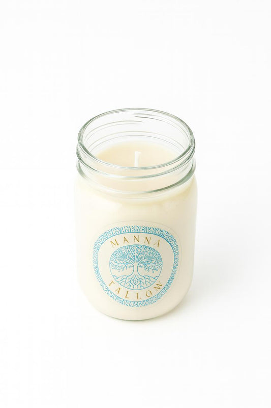 Manna Tallow Candle Hand-Crafted & Poured Artisan Candle – Harvest Glow