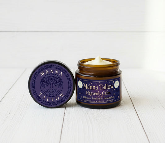 Heavenly Calm Magnesium Cream – Grass-Fed Tallow Sleep & Relaxation Cream