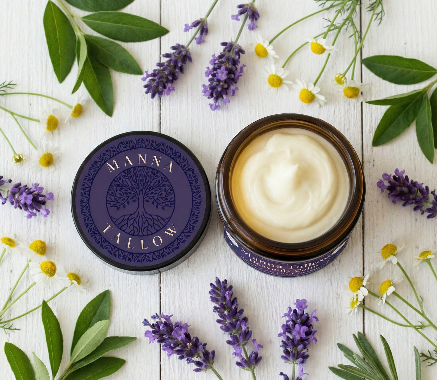 Manna Tallow Starter Kit! (1 Whipped Tallow, 1 Whipped Heavenly Calm, 1 Whipped Tallow Blush & Lip Balm)