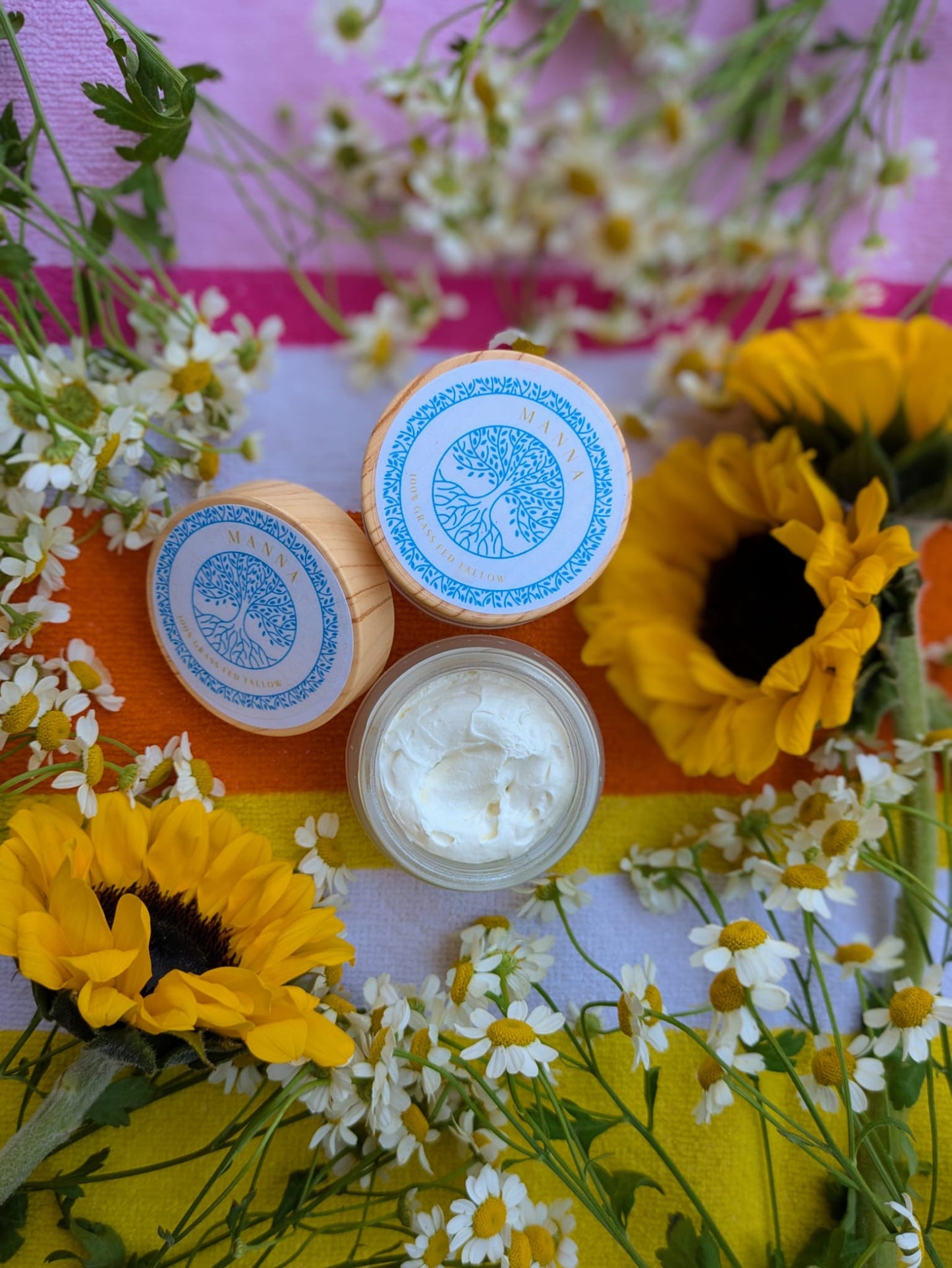 Sun by Manna Tallow – Non Nano Zinc Oxide Sunscreen & Carrot Seed Oil 2oz (Wholesale)