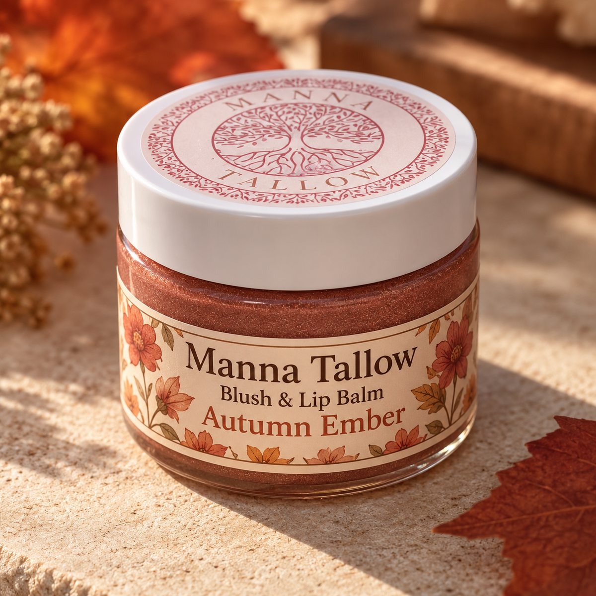 Autumn Ember Heirloom Tallow Lip & Blush Balm