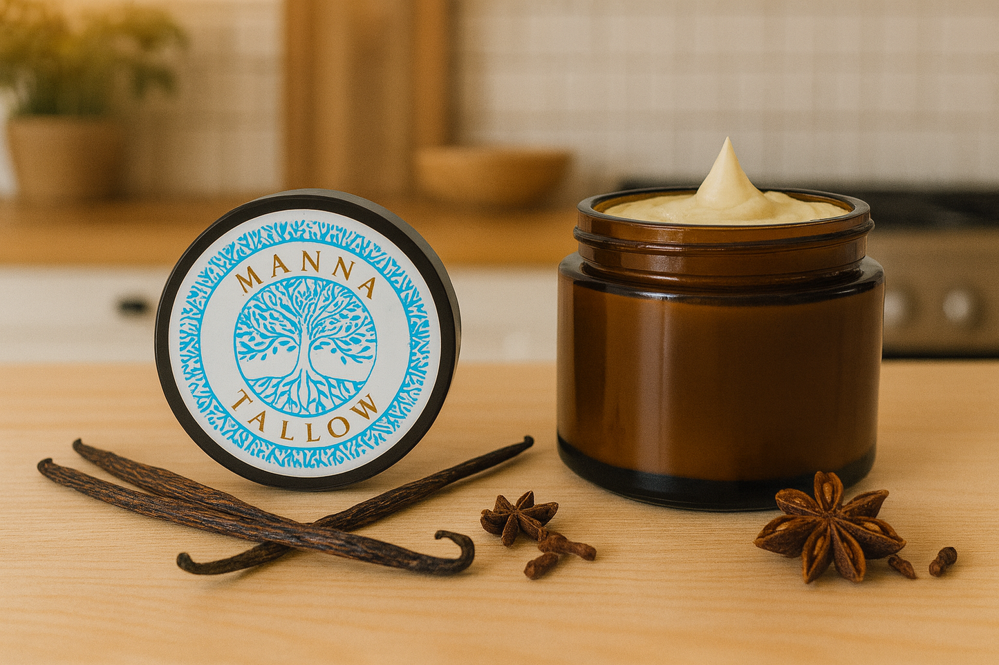 Manna Tallow Whipped Clove & Vanilla 2oz