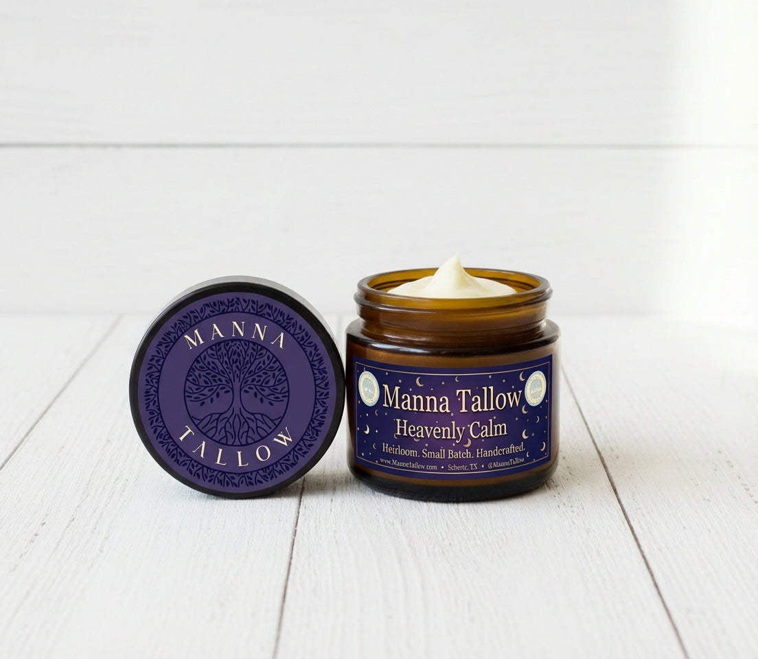 Heavenly Calm Magnesium Cream – Grass-Fed Tallow Sleep & Relaxation Cream