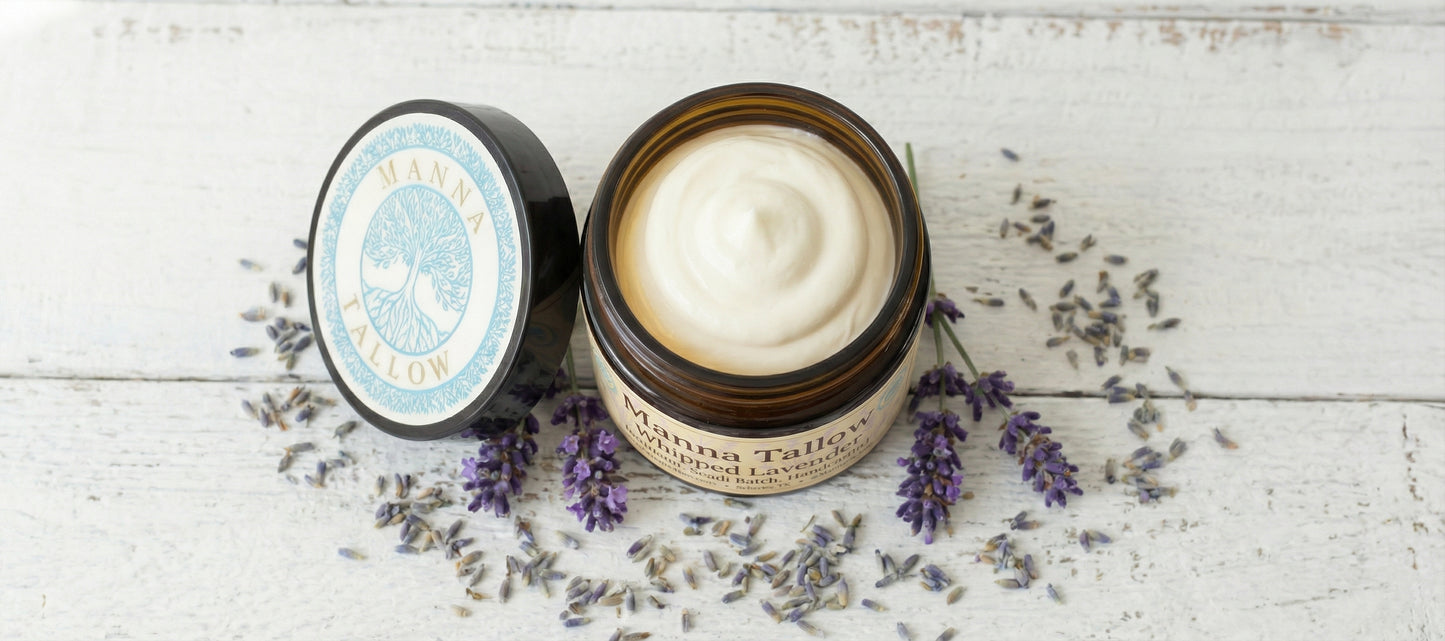 Lavender Whipped Tallow Moisturizer – Grass-Fed Tallow for Dry & Sensitive Skin