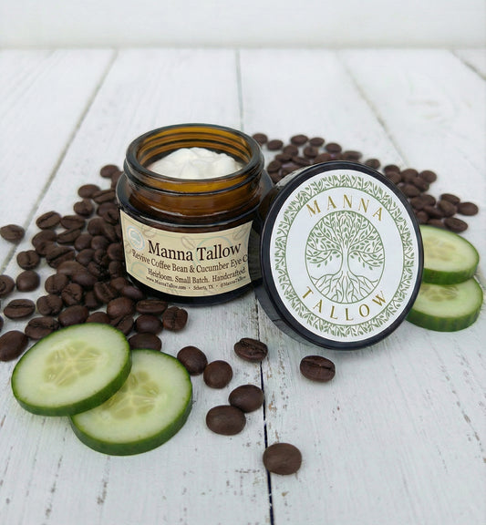 Revive Eye Cream! Whipped Tallow Infused With Cucumber & Coffee