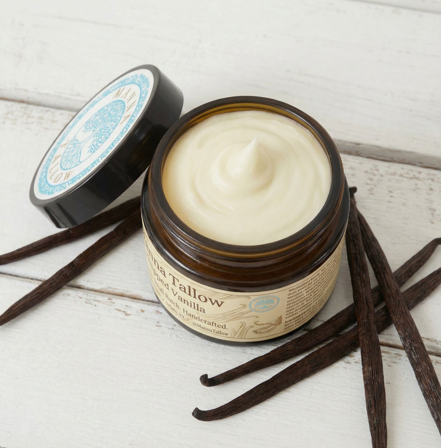 Vanilla Whipped Tallow Moisturizer – Grass-Fed Tallow for Dry & Sensitive Skin