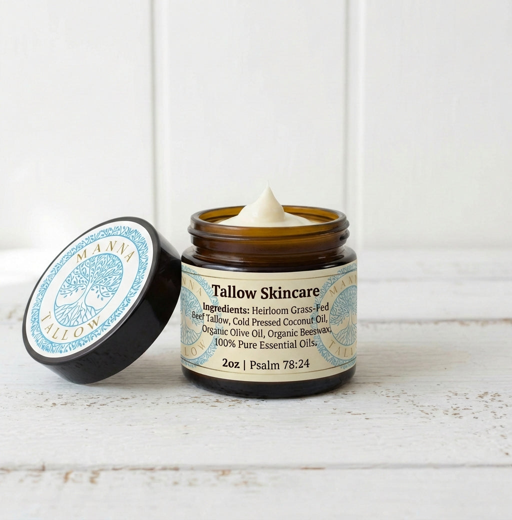 Unscented Whipped Tallow Moisturizer – Grass-Fed Tallow for Dry & Sensitive Skin