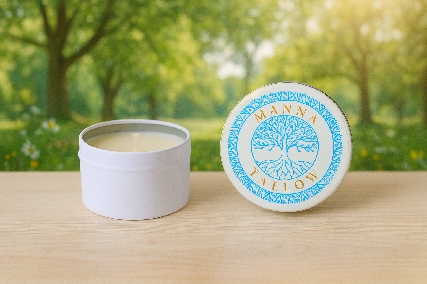 Manna Tallow Candle Hand-Crafted & Poured Artisan Candle – Tree Of Life