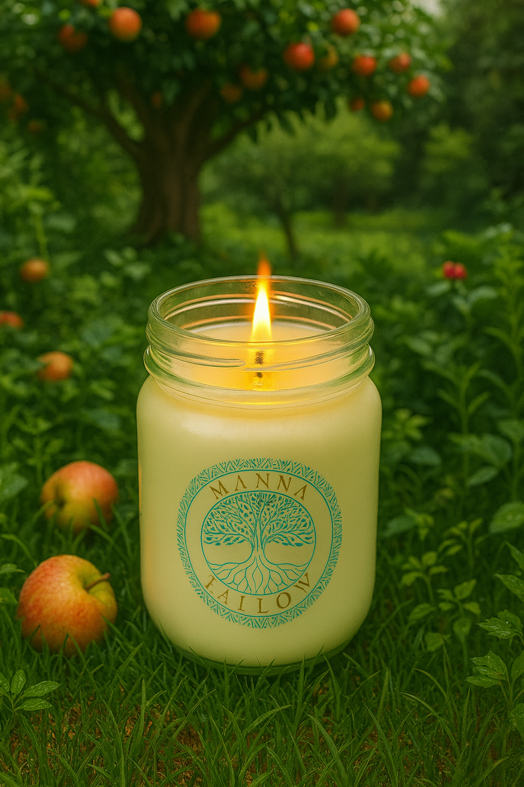 Manna Tallow Candle Hand-Crafted & Poured Artisan Candle – Tree Of Life