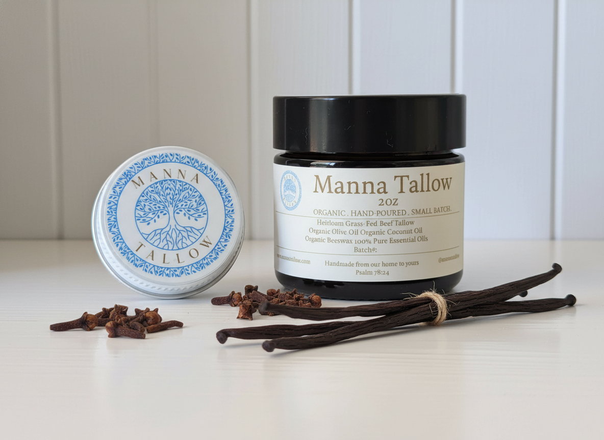Manna Tallow Whipped Clove & Vanilla 2oz