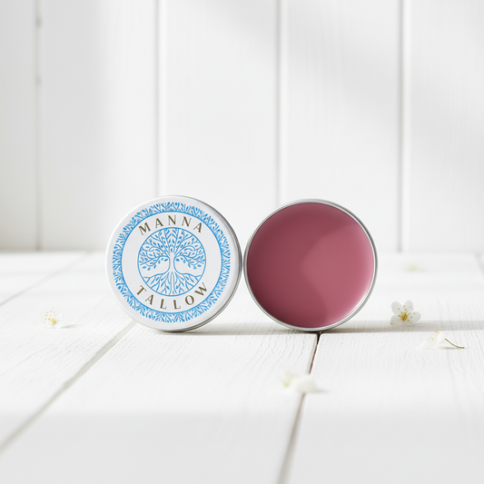 Manna Tallow Blush Balm Make Up 1oz French Rose