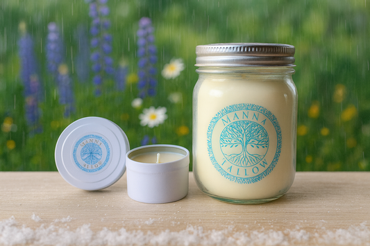 Manna Tallow Candle Hand-Crafted & Poured Artisan Candle – Joyful Bloom