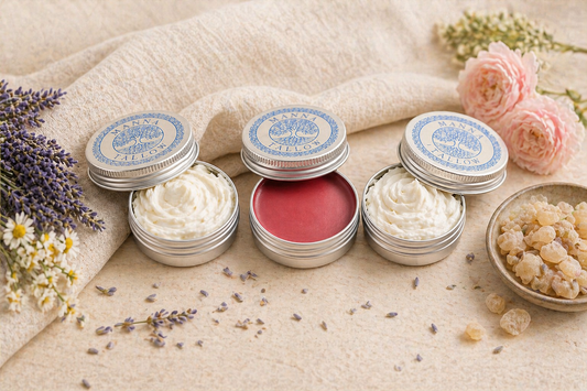 Manna Tallow Starter Kit! (1 Whipped Tallow, 1 Whipped Heavenly Calm, 1 Whipped Tallow Blush & Lip Balm)
