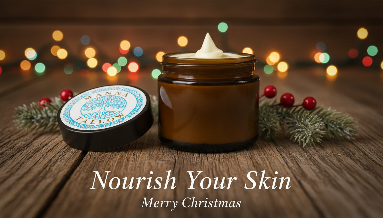 Manna Tallow Whipped Christmas Blends Joyful Spice - Evergreen Blessing- Christmas Morning (Seasonal)