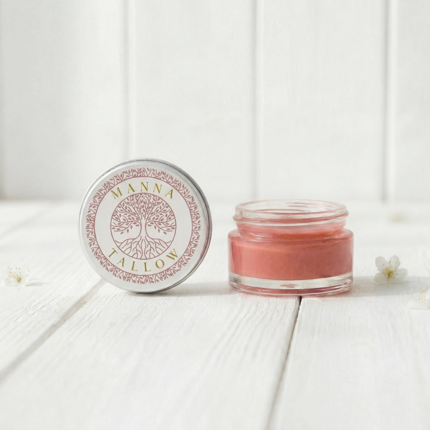 Tallow Lip & Blush Balm -  Heirloom Blush Balm with Grass-Fed Tallow (Shade: Fandango)