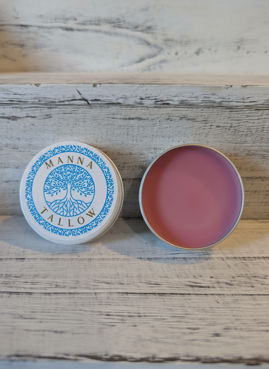 Manna Tallow Blush Balm Make Up 1oz French Rose