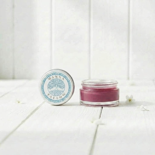 Tallow Lip & Blush Balm -  Heirloom Blush Balm with Grass-Fed Tallow (Shade: French Rose)