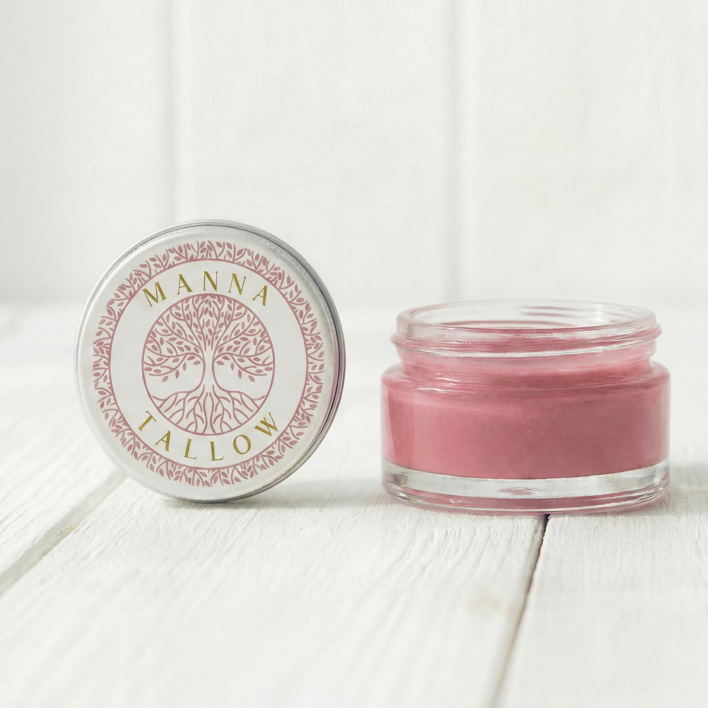 Tallow Lip & Blush Balm -  Heirloom Blush Balm with Grass-Fed Tallow (Shade: French Rose)