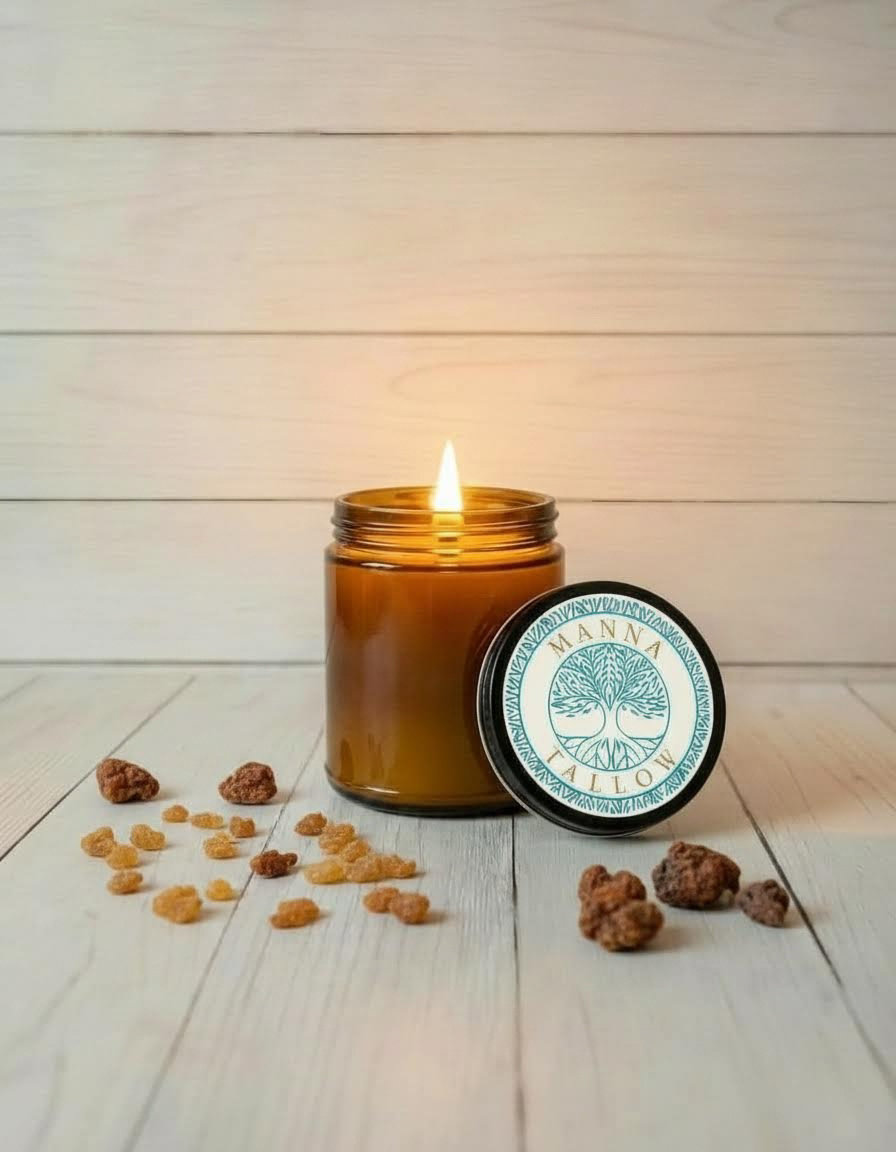 Manna Tallow Candle Hand-Crafted & Poured Artisan Candle – Glory