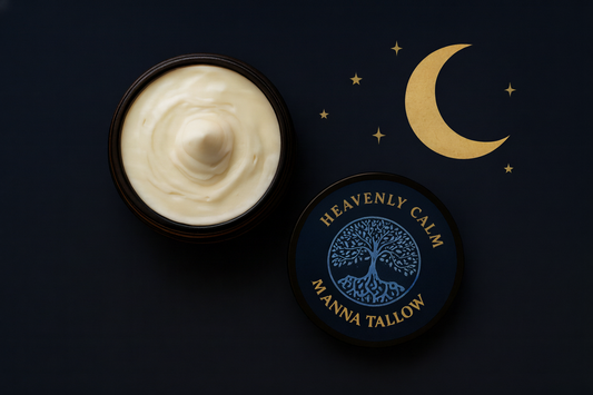 Heavenly Calm by Manna Tallow -  Magnesium Cream with Lavender & Chamomile 2oz