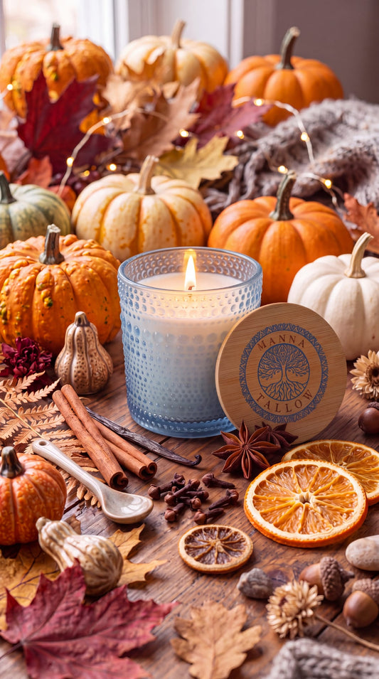 Manna Tallow Harvest Glow – Hand-Poured Heirloom Tallow Candle