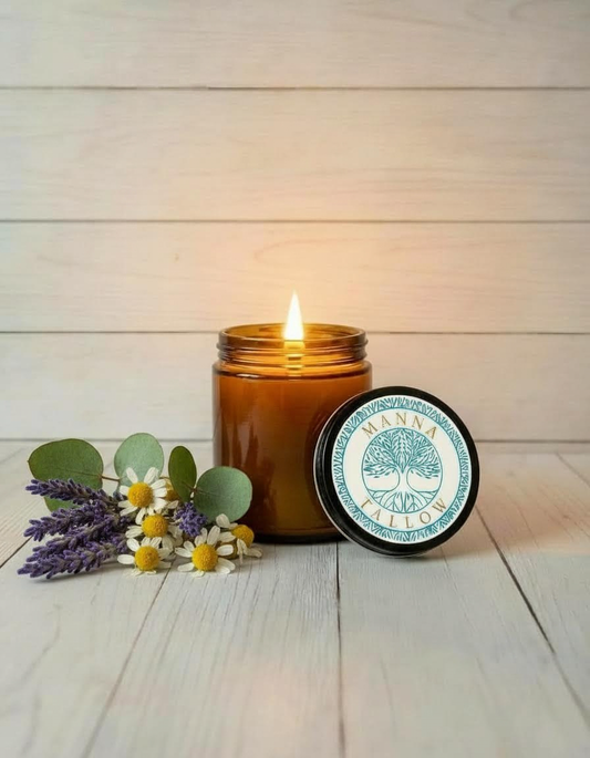 Manna Tallow Candle Hand-Crafted & Poured Artisan Candle – Shalom