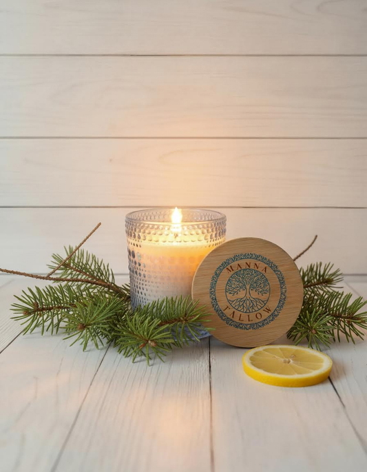 Manna Tallow Candle Hand-Crafted & Poured Artisan Candle – Tree Of Life