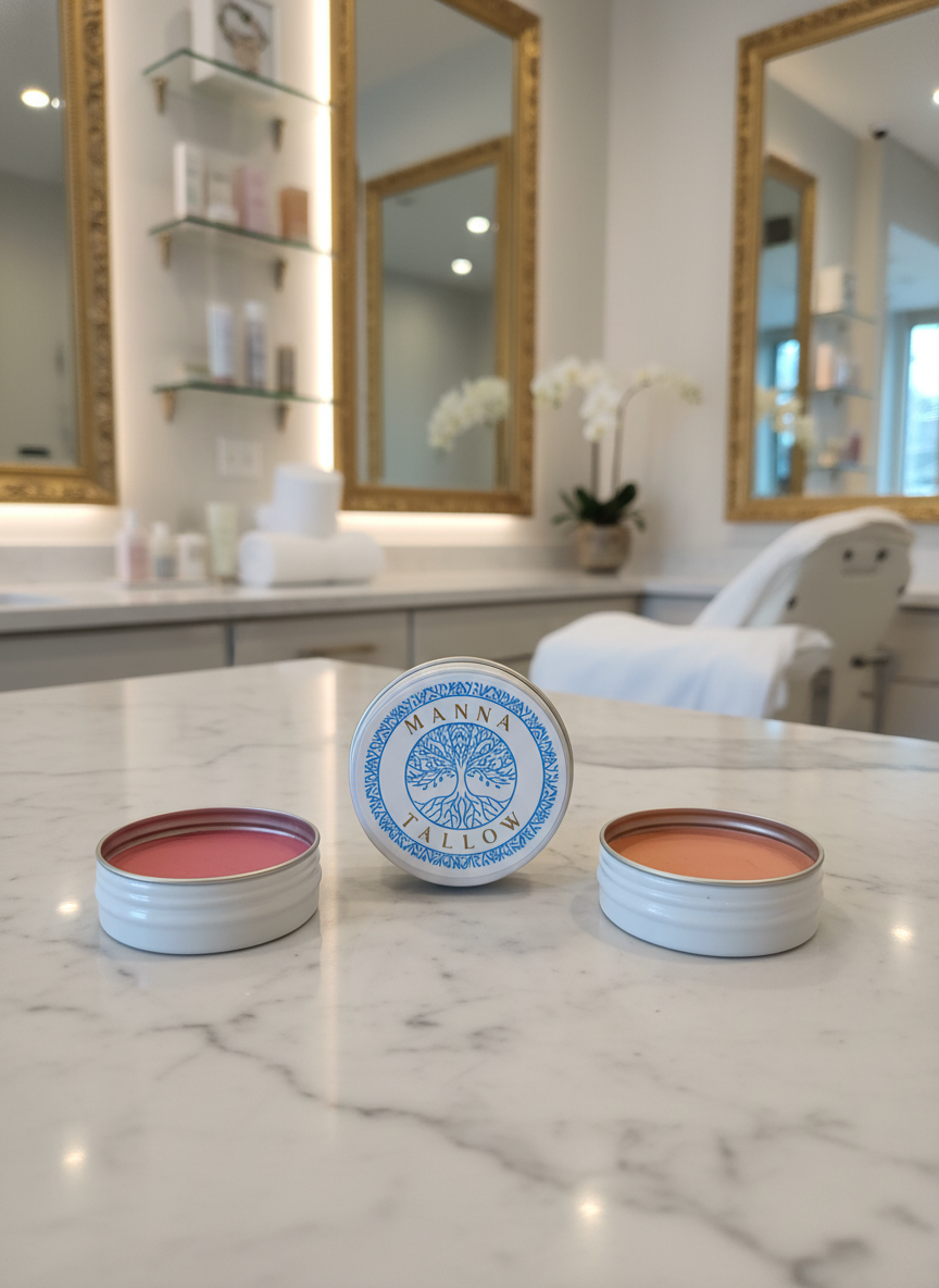 Manna Tallow Blush Balm Make Up 1oz Fandango